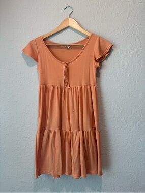 Orange Babydoll Dress